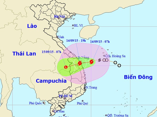Tối nay bão số 3 "đổ bộ" vào Đà Nẵng - Quảng Ngãi